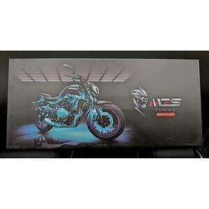 8-Piece Motorcycle RGB LED Light Kits & RF Remote Dual Zone Strip 18 Colors